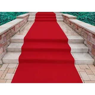 Primaflor-Ideen in Textil Läufer »PODIUM, Made in Belgium« rechteckig 2,6 mm Höhe Breite 200 cm, Nadelfilz, Uni-Farben, ideal für Veranstaltungen, rot