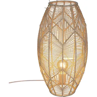 Atmosphera Tischlampe "Kita" Naturholz H49cm