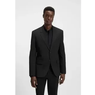 HUGO für Herren. 50540159 Blazer Karl schwarz (106), Lässig, Party, Klassisch, Polyester