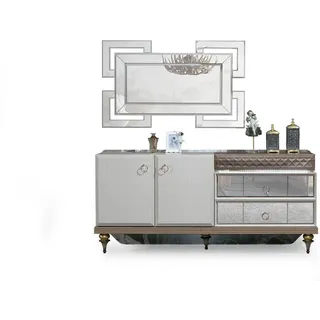 Konsole Garderoben Kommoden Schrank Kommoden Schränke Wohnzimmer Möbel - Grau