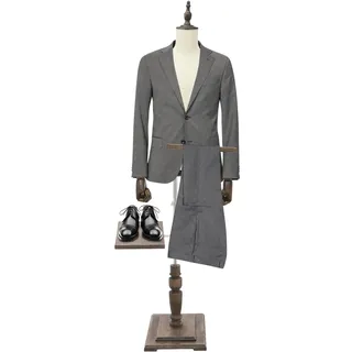 Schneiderpuppe Männlich Schaufensterpuppe Mannequin Verstellbar (135-180cm) Mann Kleiderpuppe, Schneiderbüste, Körper-Torso mit Hosenablage+Schuhablage für Ausstellen und Nähen (Beige, M)