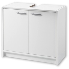 Bild von Waschbeckenunterschrank SMASH Weiß matt - Schlichter Bad Unterschrank Badezimmerschrank mit viel Stauraum - 63 x 55 x 29 cm (B/H/T)
