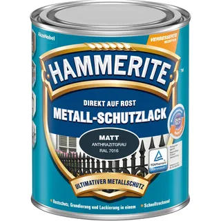 Hammerite Metall-Schutzlack Anthrazitgrau 0,25 l