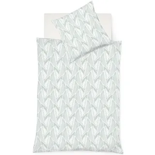 fleuresse Bettwäsche »Lech 4391« 2 Stk. tlg. Jacquard Flanell, Baumwolle, in Gr. 135x200, 155x220, 200x200cm, grün