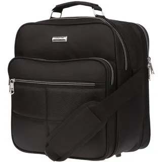 Christian Wippermann Arbeitstasche Herren - Strapazierfähige 1680D Nylon Tasche mit Trolleyhalterung, Verstellbarer Tragegurt bis 150cm, DIN-A4 Kompatibel, Wasserabweisend, 16L, Größe: 30x32x17cm