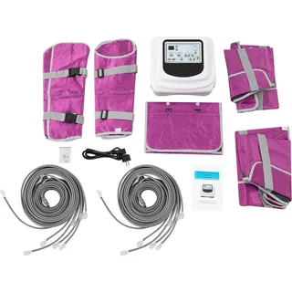 Pressotherapiegerät, Lymphdrainage, verstellbare Gurte, LILA, LILA
