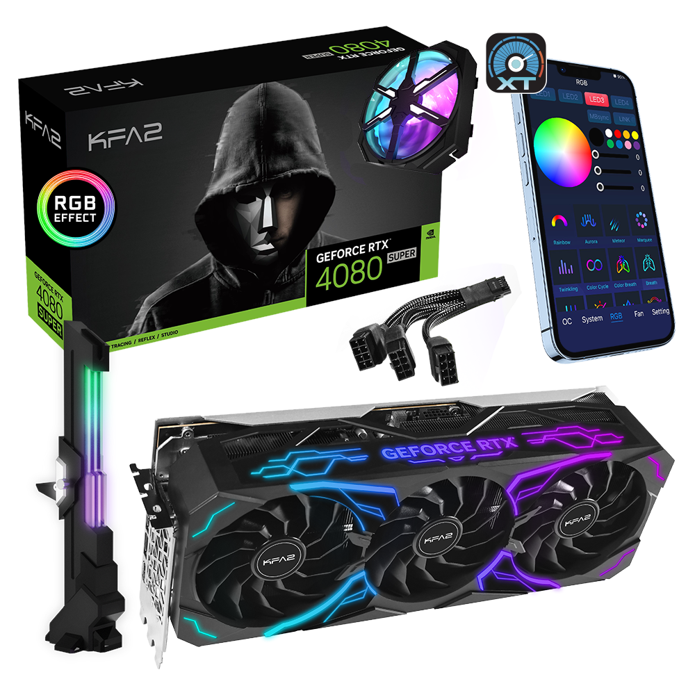 Bild von GeForce RTX 4080 SUPER SG 1-Click OC 16GB GDDR6X, HDMI, 3x DP (48SZM6MD9RSK)