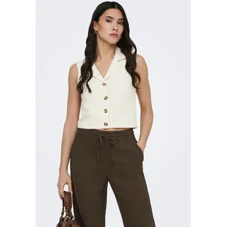 Anzugweste JDY "JDYMILAN LINEN S/L WAISTCOAT TLR", Herren, Gr. L, oatmeal detail:melange, Web, Obermaterial: 45% Baumwolle, 35% Viskose, 20% Leinen, meliert, taillenbedeckt, V-Ausschnitt, Westen Anzugweste, mit Leinen