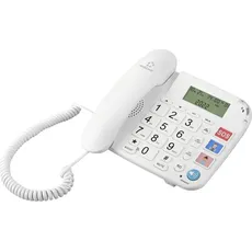 Bild von RF-DP-400 Schnurgebundenes Seniorentelefon Freisprechen LC-Display Weiß