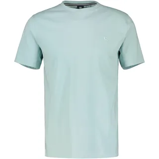 LERROS T-Shirt mit Logostickerei auf der Brust, cloud blau