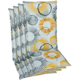 GO-DE Hochlehner Auflage 120 x 50 x 6 cm beige 4-tlg.