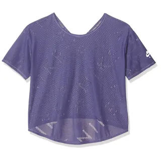 Nike Damen W NK SS TOP AIR T-Shirt, Sanded Purple/(White), S