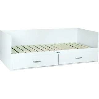 Phoenix »Miami«, ausziehbares Tagesbett, Holz, weiss metallic, 204.2 x 70 cm,