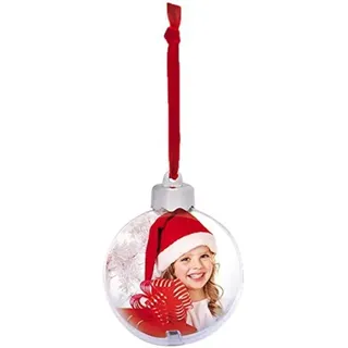 Golfball, Weihnachten Individualisierbar Mit Foto 10x10cm Zep Foto Snow Bubble