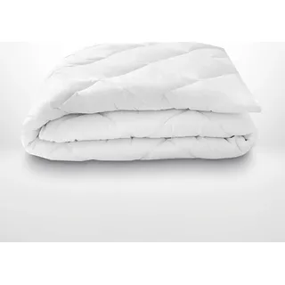 Julius Zöllner Jugendsteppbett Comfort 135x200 cm - Steppdecke Zudecke Steppbett atmungsaktiv schadstoff - Weiß