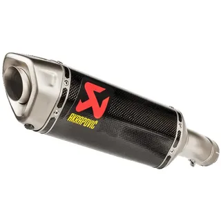 Akrapovic Line Carbon Homologierter Slip On Schalldämpfer - Silver / Black - Homologated