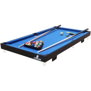 Billardtisch , Blau, Schwarz , Holz, Kunststoff , 12x118x64 cm , Freizeit & Co, Spieltische, Billardtische