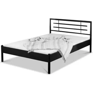 Metallbett Lia – 120 x 200 cm / schwarz