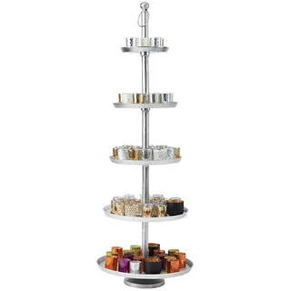 Butlers Etagere Banquet , Silberfarben , Metall , 170 cm , Geschirr, Tischkultur & Serviergeschirr, Etageren