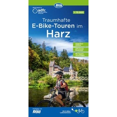 ADFC-Regionalkarte Traumhafte E-Bike-Touren im Harz, 1:75.000, mit Tagestourenvorschlägen, reiß- und wetterfest, GPS-Tracks Download