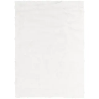 Pergamon Aspen Fellteppich 140 x 180 cm Weiß