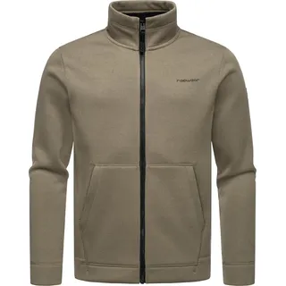 Sweatjacke RAGWEAR "Sweatjacke Fabbian Collar", Herren, Gr. XXL, braun (mocca), Obermaterial: 100% Polyester PES. Futter: 100% Polyester PES., Sweatjacken Sweatjacke