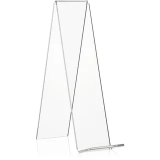 VITAdisplays 10 Stück VITAdisplays Schrägsteller, Buchständer, Warenträger als Buchstütze und Aufsteller aus original PLEXIGLAS (transparent, 20.0 cm)