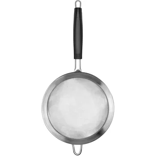 LURCH Tango Sieb groß Küchensieb Ø 18,5 cm Edelstahl Kunststoff schwarz