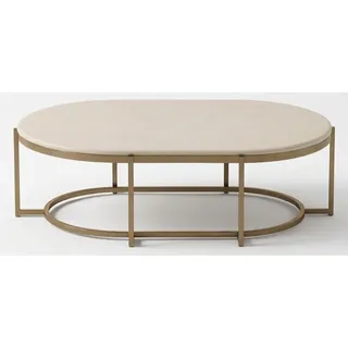 Beiger Couchtisch rechteckiger Designertisch Tische für das Wohnzimmer - Beige