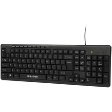 BLOW Verkabelte USB Multimedia Tastatur QWERTY