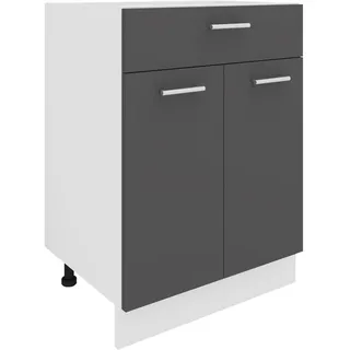 VCM Unterschrank Anthrazit 60 x 46 x 82 cm Grau