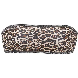 Copenhagen Studios Bandeau-Bikini-Top Damen braun-bedruckt Gr.42 Cup C/D