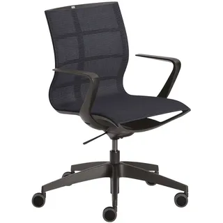 Sedus se:joy Bürostuhl, Drehstuhl, Konferenzstuhl, Designstuhl, Schreibtischstuhl Schwarz 86 x 78 x 99 cm