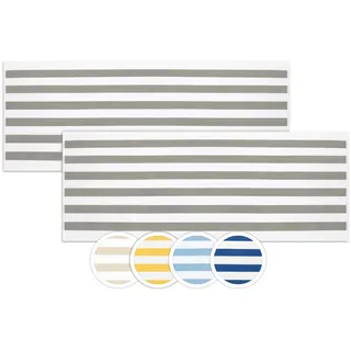 ZOLLNER Strandtuchset 2-tlg. grau