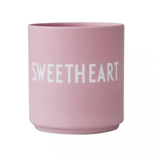 Design Letters Kaffeebecher | Lieblingsbecher | Weihnachtsgeschenke für Männer, Frauen | Ideal für Weihnachtsdeko, Tischdeko Weihnachten | Tasse mit Spruch | Porzellan Kaffeetassen | SWEETHEART 250 Ml