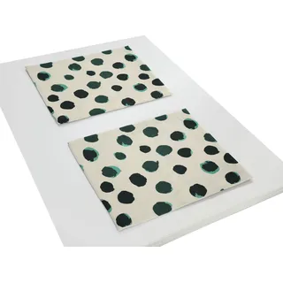 ADAM Audio Adam Platzset »Dots« aus Bio-Baumwolle,Made in Germany, grün