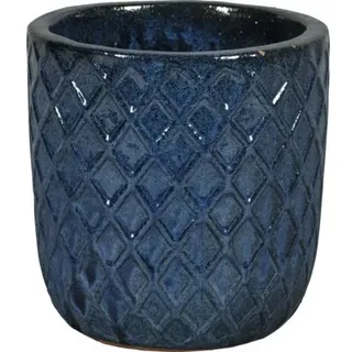 Pflanztopf Lafiora Ton 28 x 28 x 26 cm blau