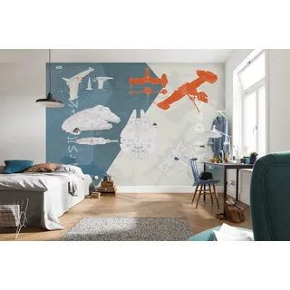 KOMAR Fototapete STAR WARS Technical Plan 368 cm x 254 cm