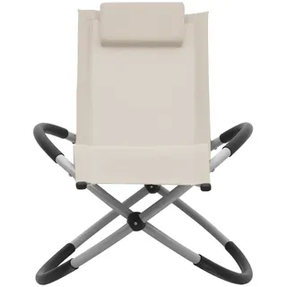vidaXL Kinder-Sonnenliege Stahl Creme - Creme