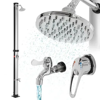 ML-Design Solardusche Silber 210 cm