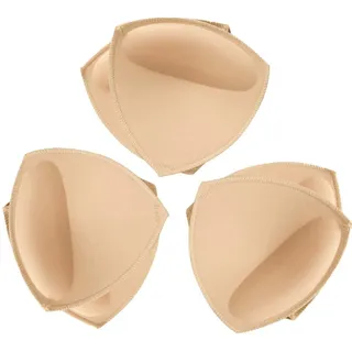 TopBine Abnehmbare BH Pads Einsätze Damen Comfy Sport Cups BH Einsatz für Bikini Top Badeanzug, C/D Beige, C/D