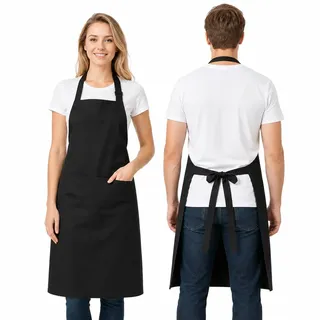 Mulbijeo Grillschürze Für Männer, Wasserdicht & Schmutzabweisend, Schürze, Verstellbares & Komfortables Design, Apron, Küchenschürze, Praktische Taschen Mit Doppelter Unterteilung