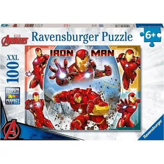 Puzzle, 100 XXL Teile, Der Mächtige Iron Man Marvel Avengers, 49 x 36 cm, Ab 6 Jahren, Ravensburger