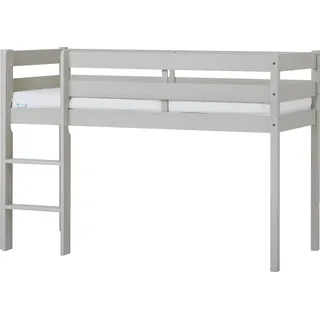Hoppekids Hochbett ECO COMFORT 81 x 114 x 166 cm Kiefer massiv grau
