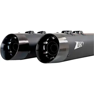 Zard 4.33 ́ ́ Slash-cut Harley Davidson Flhr 1450 2006/flhr 1584 07-11 Nicht Homologierter Slip-on-schalldämpfer - Black - Not Homologated