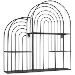 Mirrors and More Wandregal Ivanka 11 x 0 x 55 cm Schwarz