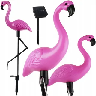 gardlov 3 Stück Solarlampe Flamingo Gartenstecker Solar Beleuchtung 21151