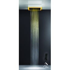 Gessi Afilo, Multifunktions Dusch-Einbau-System 500x500 Strahlart Regen, mit Colour Lichttherapie Effekt, 57503279