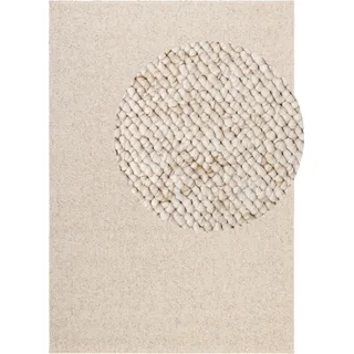 ELLE DECORATION »Rocco« rechteckig 10 mm Höhe Läufer, waschbar, Wohnzimmer, Esszimmer, Woll-Optik, beige