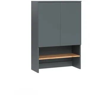 Vicco Waschmaschinenschrank Viktor, 68 x 100.4 cm, Anthrazit/Goldkraft Eiche - Dunkelgrau